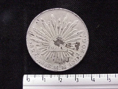 8 Reales Resplandor Chihuahua 1883