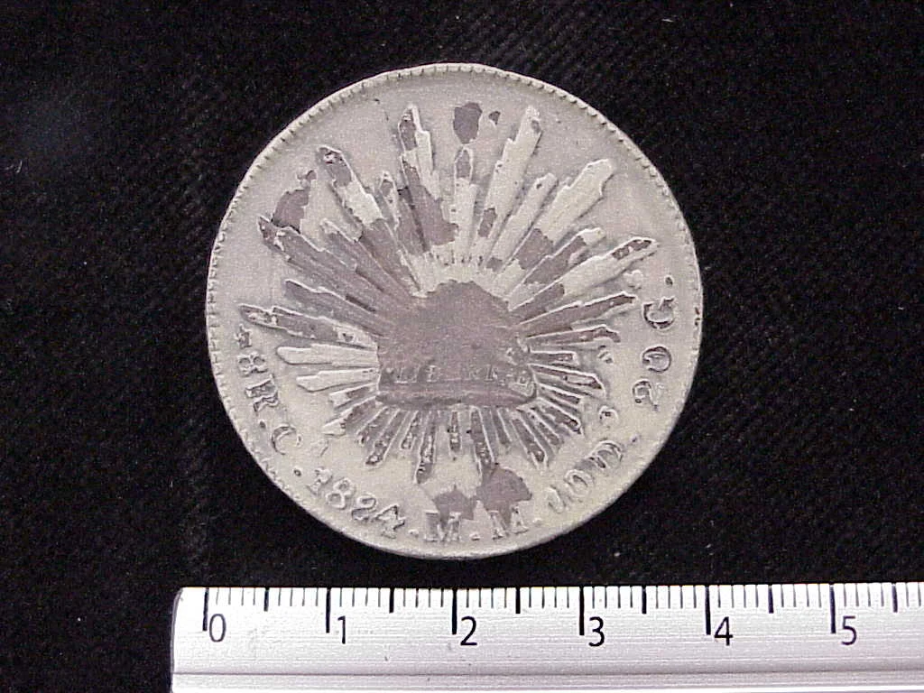 8 Plata 1884 . Inventario Banxico 6594 (reverso)