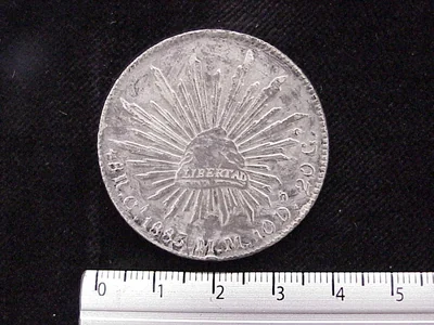 8 Reales Resplandor Chihuahua 1885