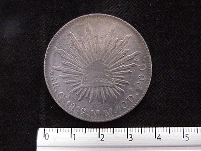 8 Reales Resplandor Chihuahua 1889