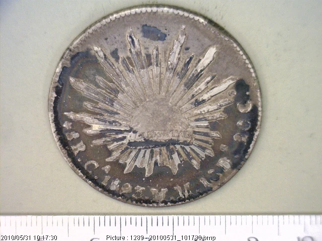8 Plata 1893 . Inventario Banxico 6631 (reverso)