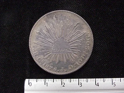 8 Reales Resplandor Culiacán 1878