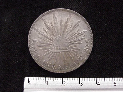 8 Reales Resplandor Culiacán 1883