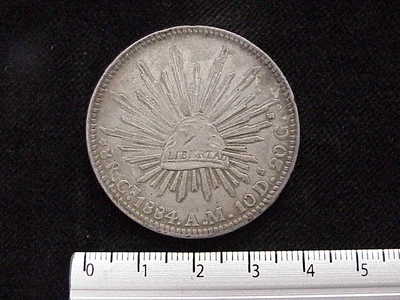 8 Reales Resplandor Culiacán 1884