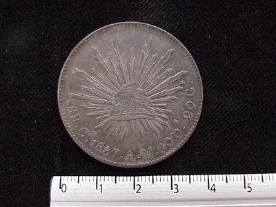 8 Reales Resplandor Culiacán 1887