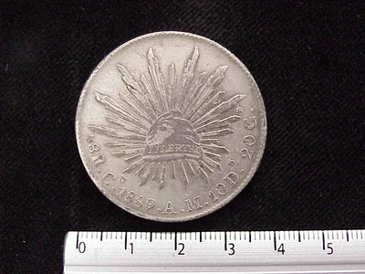 8 Reales Resplandor Culiacán 1889
