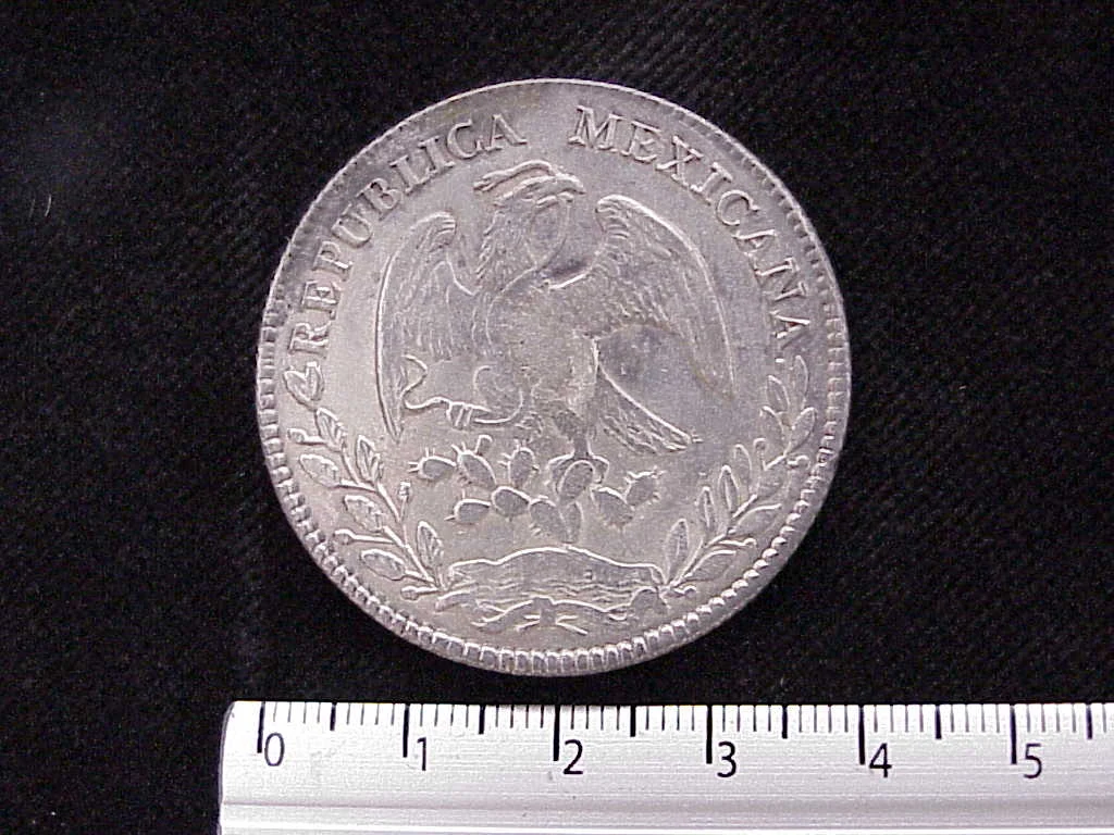 8 Plata 1880 . Inventario Banxico 6987 (reverso)