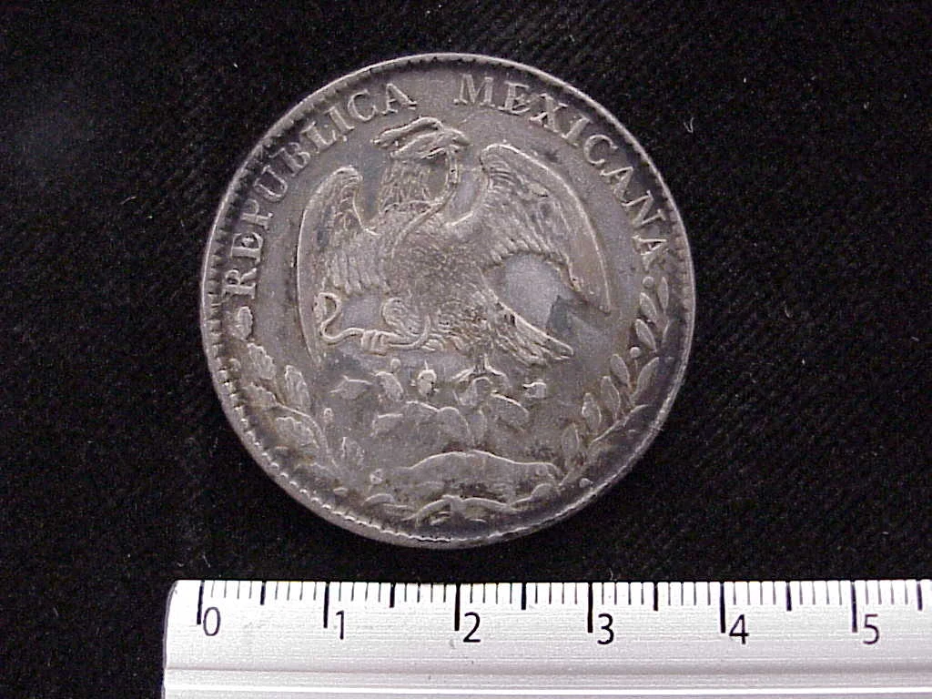 8 Plata 1884 . Inventario Banxico 7005 (reverso)