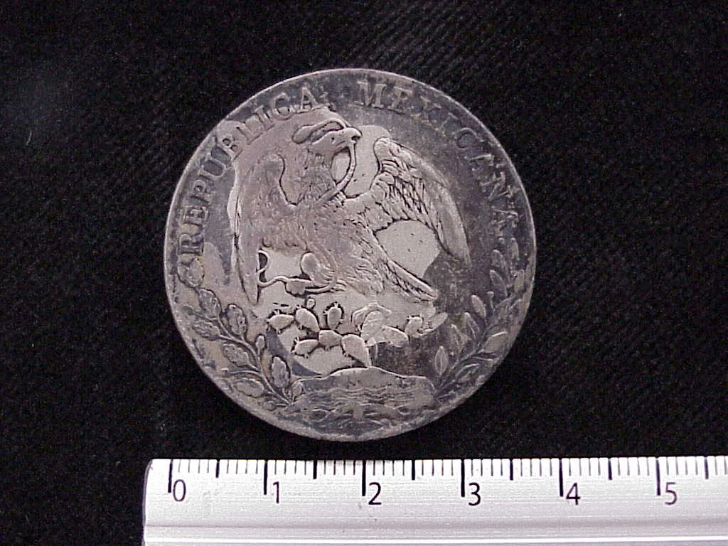 8 Plata 1887 . Inventario Banxico 7019 (reverso)