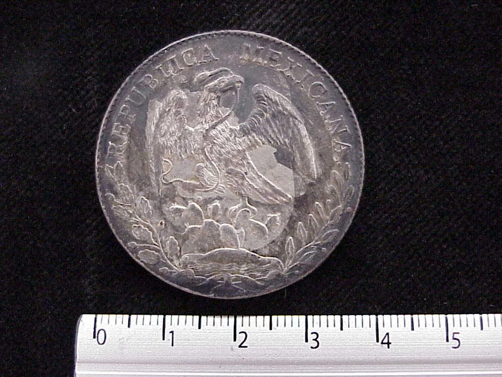 8 Plata 1889 . Inventario Banxico 7026 (reverso)
