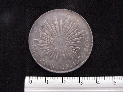 8 Reales Resplandor Durango 1892