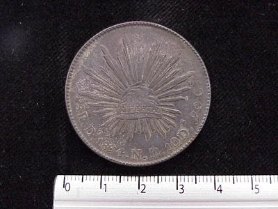 8 Reales Resplandor Durango 1894