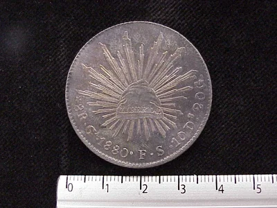 8 Reales Resplandor Guadalajara 1880