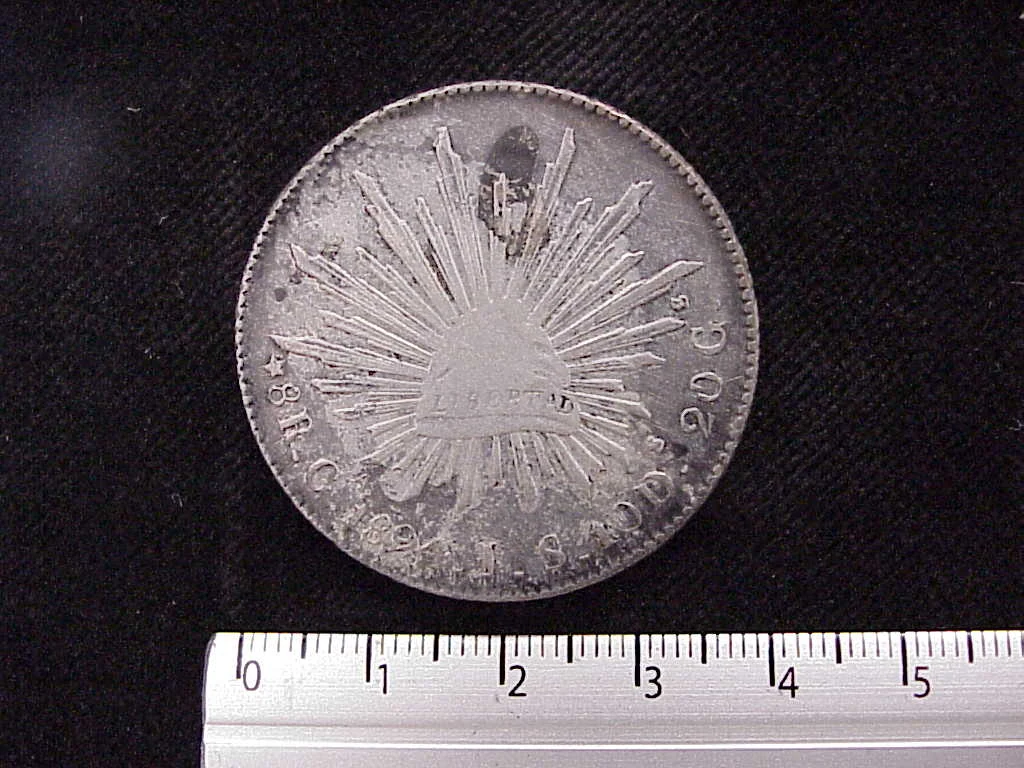 8 Plata 1894 . Inventario Banxico 7526 (reverso)