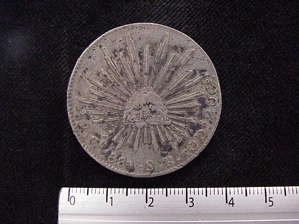 8 Plata 1881 . Inventario Banxico 8232 (reverso)