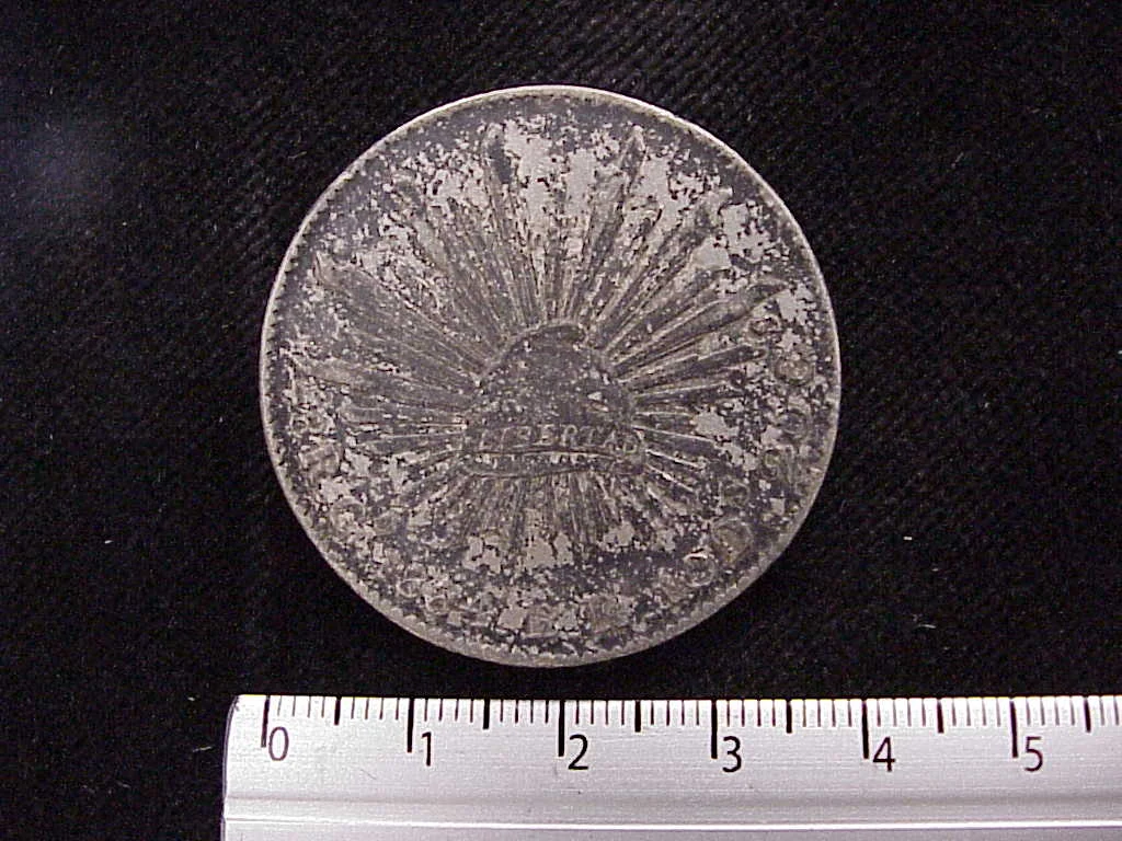 8 Plata 1884 . Inventario Banxico 8244 (reverso)
