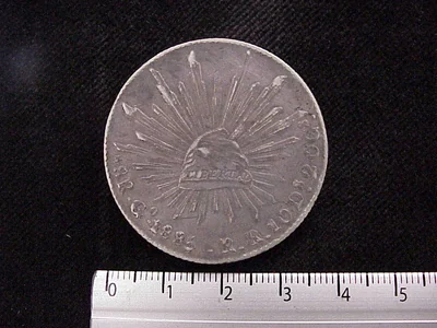 8 Reales Resplandor Guanajuato 1885