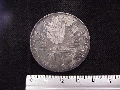 8 Reales Resplandor Guanajuato 1886