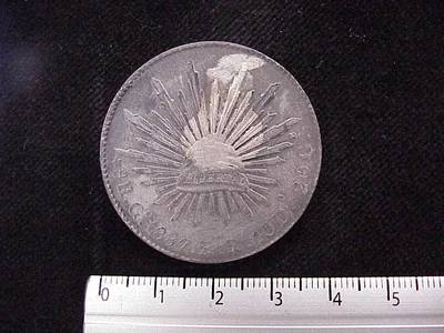 8 Reales Resplandor Guanajuato 1887