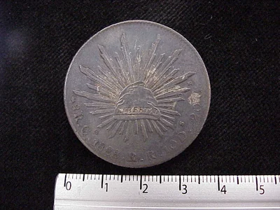 8 Reales Resplandor Guanajuato 1888