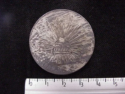8 Reales Resplandor Guanajuato 1889