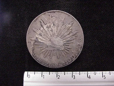 8 Reales Resplandor Guanajuato 1889