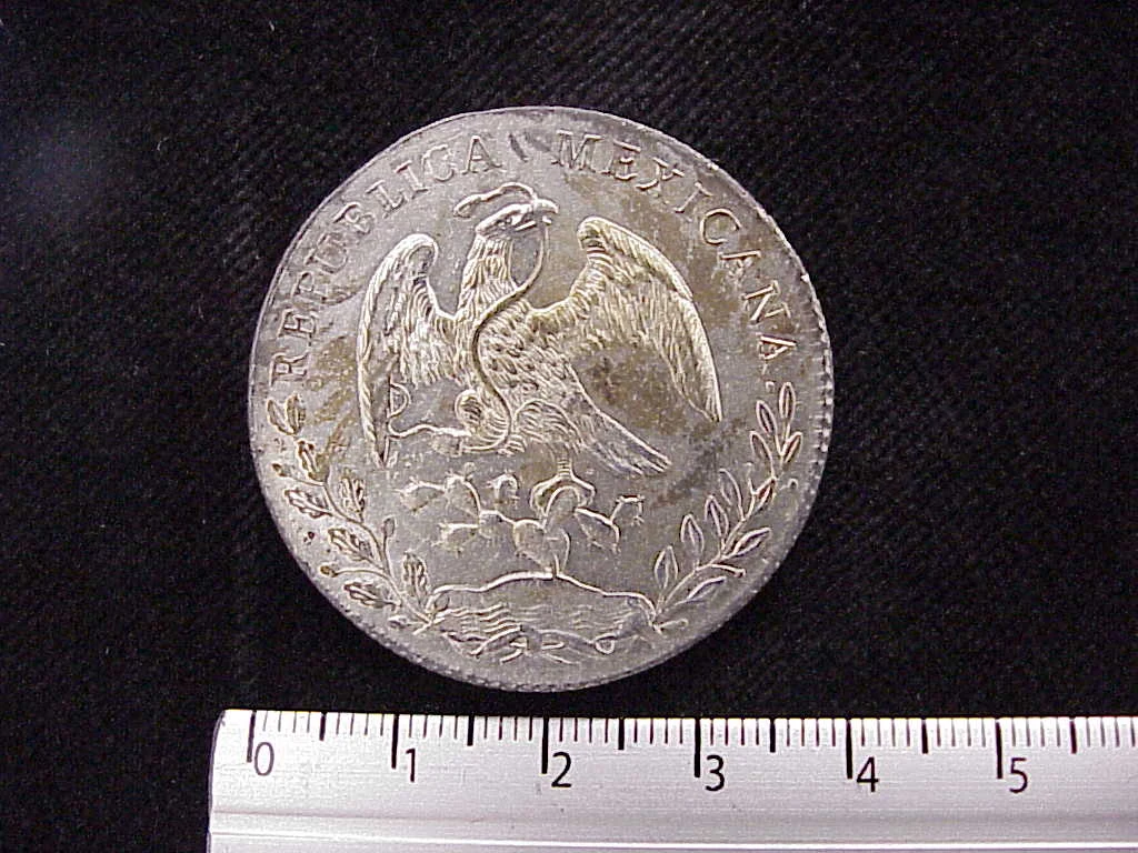 8 Plata 1891 . Inventario Banxico 8271 (anverso)