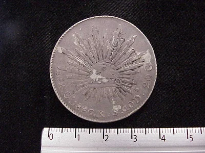 8 Reales Resplandor Guanajuato 1896