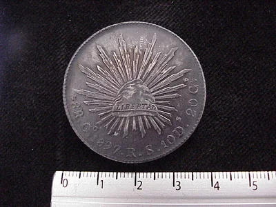 8 Reales Resplandor Guanajuato 1897