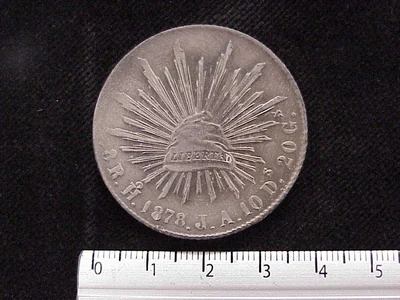 8 Reales Resplandor Hermosillo 1878