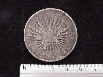 8 Reales Resplandor Hermosillo 1879