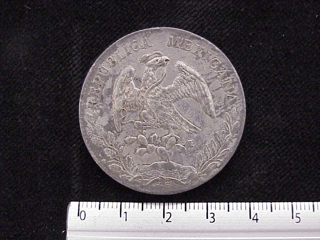 8 Plata 1891 . Inventario Banxico 9230 (anverso)