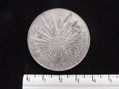 8 Reales Resplandor México 1876
