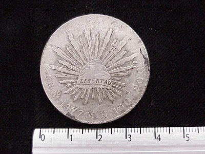 8 Reales Resplandor México 1877