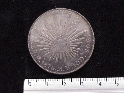 8 Reales Resplandor México 1878