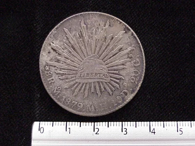 8 Reales Resplandor México 1879