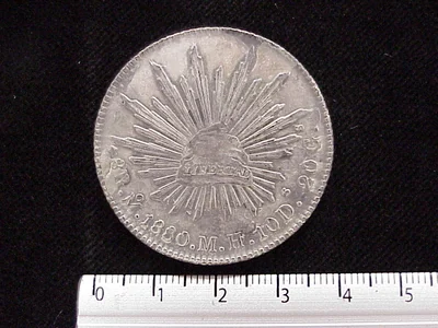 8 Reales Resplandor México 1880