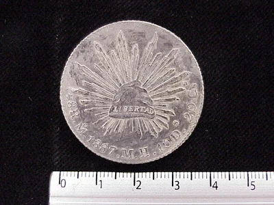 8 Reales Resplandor México 1887