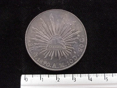 8 Reales Resplandor México 1890