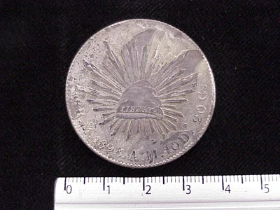 8 Reales Resplandor México 1893