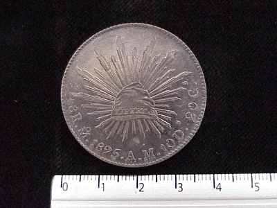 8 Reales Resplandor México 1895