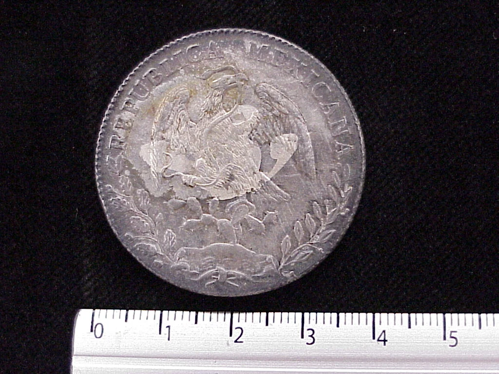 8 Plata 1896 . Inventario Banxico 4475 (anverso)