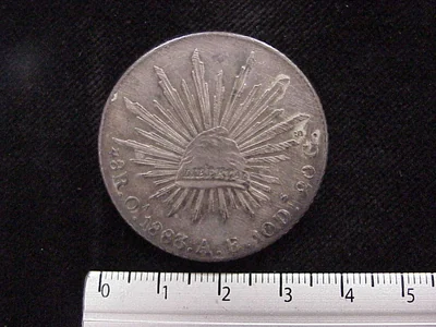 8 Reales Resplandor Oaxaca 1883