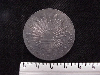 8 Reales Resplandor Oaxaca 1886