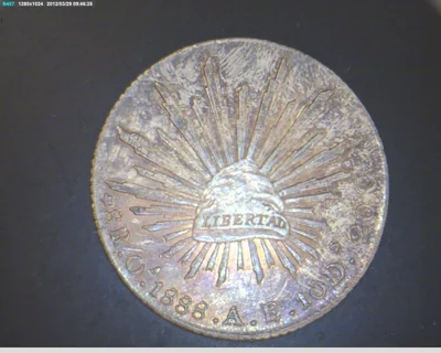 8 Reales Resplandor Oaxaca 1888