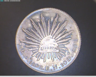 8 Reales Resplandor Oaxaca 1893