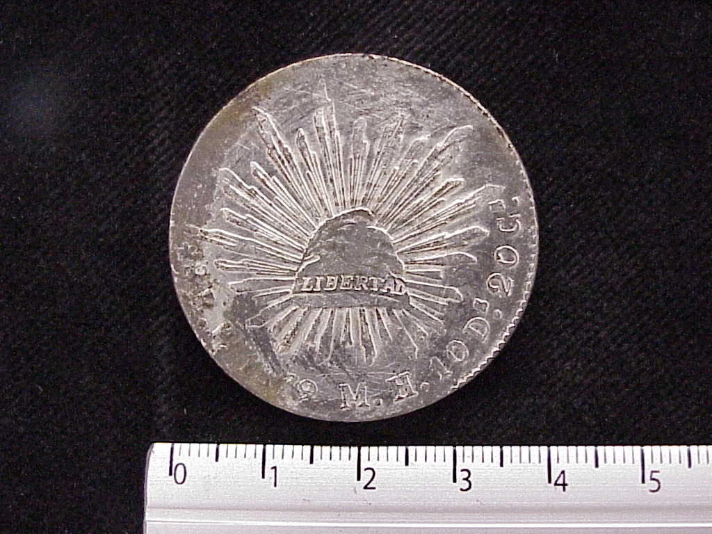 8 Plata 1879 . Inventario Banxico 9643 (reverso)