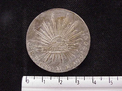 8 Reales Resplandor San Luis Potosí 1880