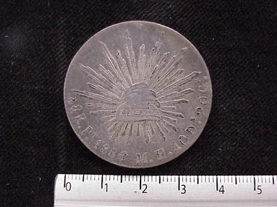 8 Reales Resplandor San Luis Potosí 1884
