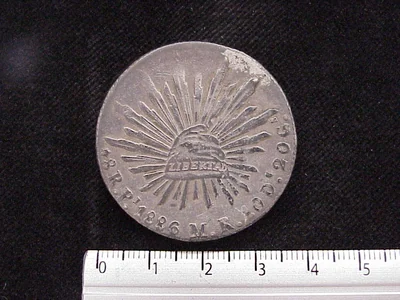 8 Reales Resplandor San Luis Potosí 1886